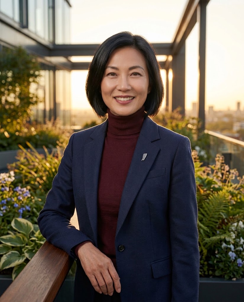 Golden Hour Executive Studio Portrait