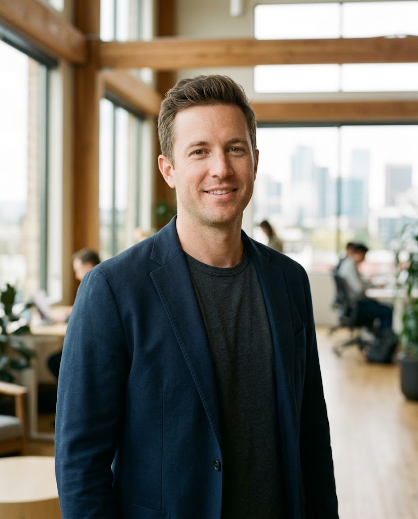Tech Smart-Casual Studio Portrait